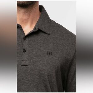 TravisMathew The Zinna Polo - Heather Black. XXL